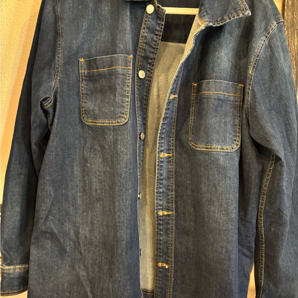Slate & Stone Blue Denim Shirt Jacket